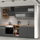 Linear kitchen SOLE 256 cm, Composition 3 - Cooking - Web Furniture