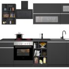 Linear kitchen SOLE 256 cm, Composition 3 - Cooking - Web Furniture