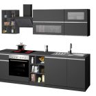 Linear kitchen SOLE 256 cm, Composition 3 - Cooking - Web Furniture